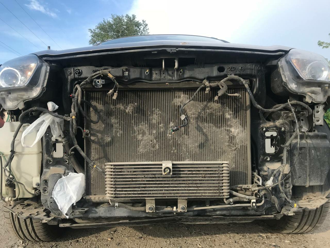 мойка радиатора, мойка радиатора range rover 4.2, мойка радиатора x trail 32, радиатор авто, радиатор бмв