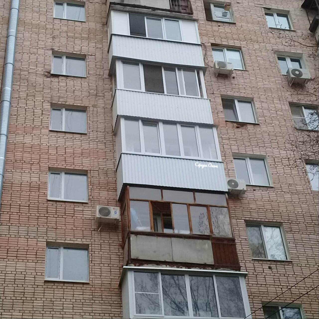 мебель, балконы, остекление балконов, фасад здания, здание