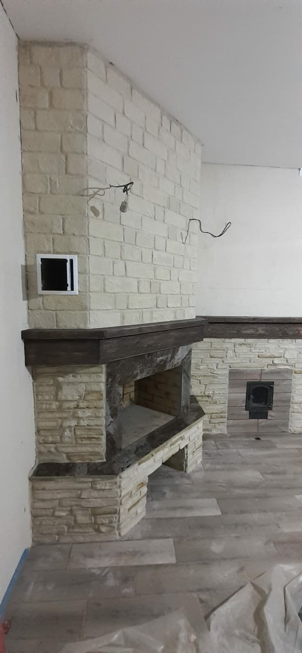 декоративный кирпич для камина, барбекю из кирпича ручной формовки донские зори, барбекю комплекс отделанный камнем, барбекю комплекс из кирпича донские зори, кирпичный камин