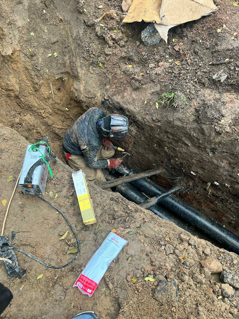 прокладка водопровода, водопровод, дренаж теплосети, монтаж водопровода, врезка в кабель 10 кв
