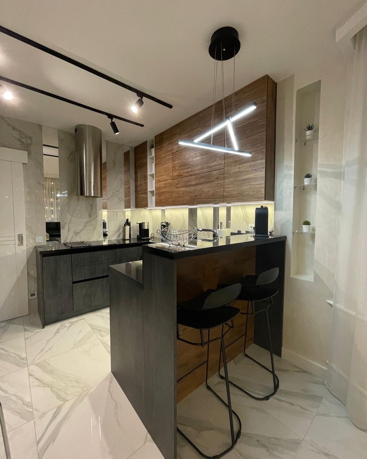 интерьер кухни, дизайн интерьера кухни, кухня в стиле модерн, дизайн кухни, кухня в стиле