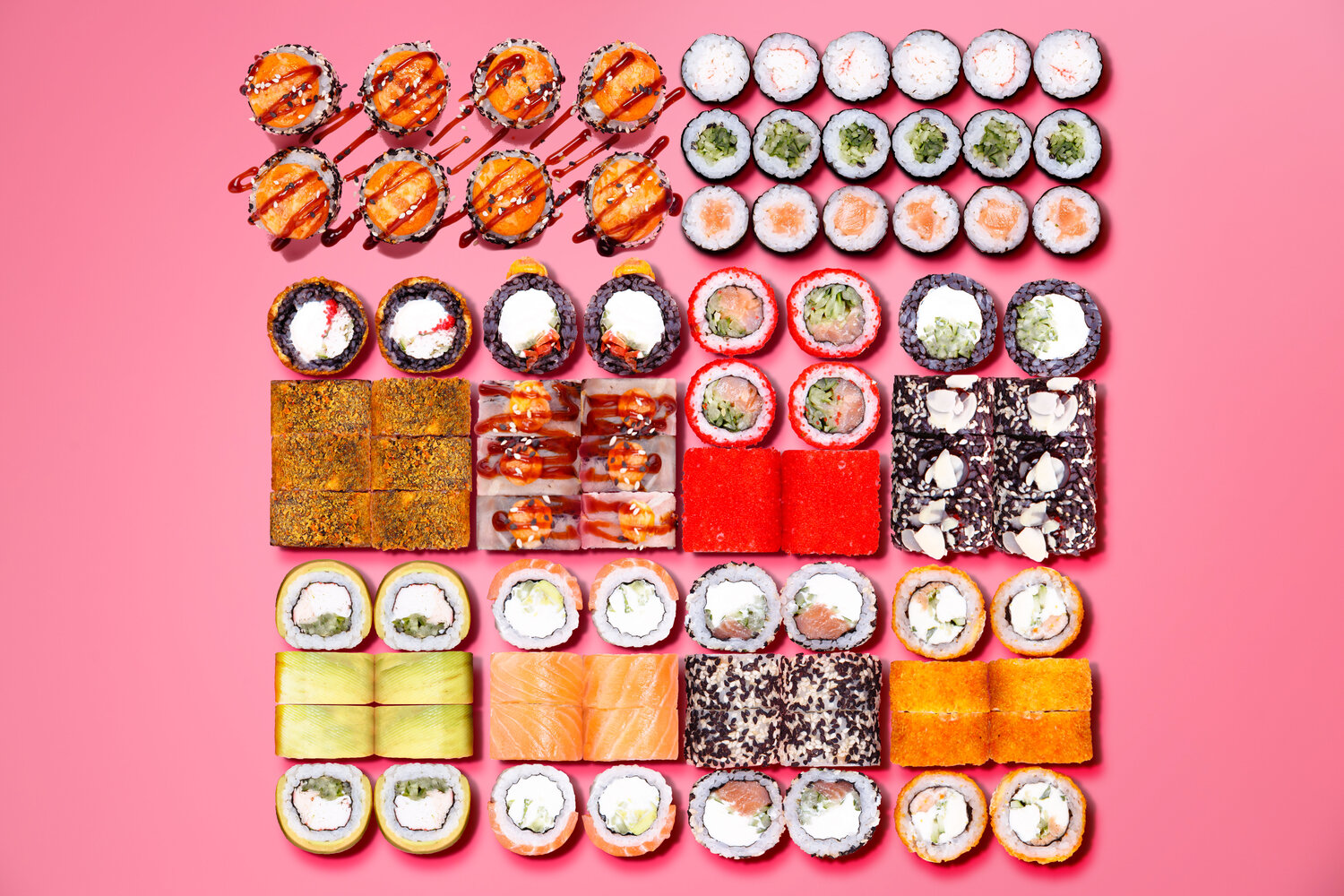 суши роллы, роллы, суши, сет роллов аригато, суши шоп