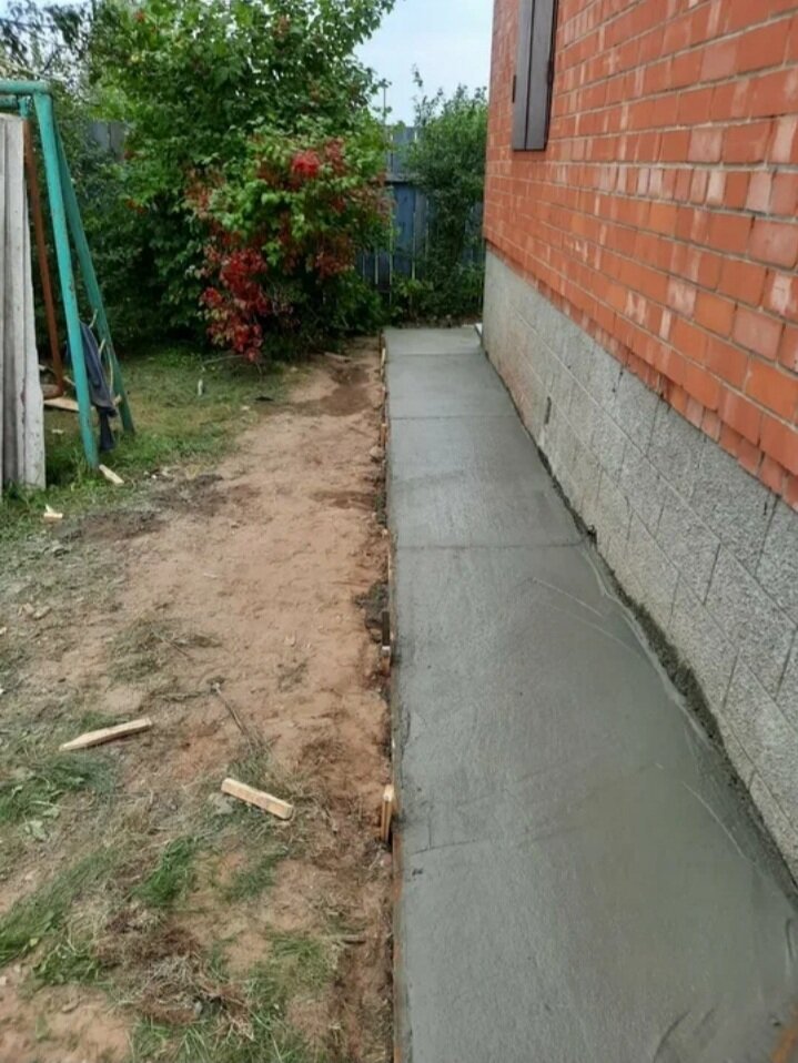 отмостка дома, отмостка, отмостка вокруг дома, железнение бетонной отмостки, отмостка вокруг дома своими руками из бетона