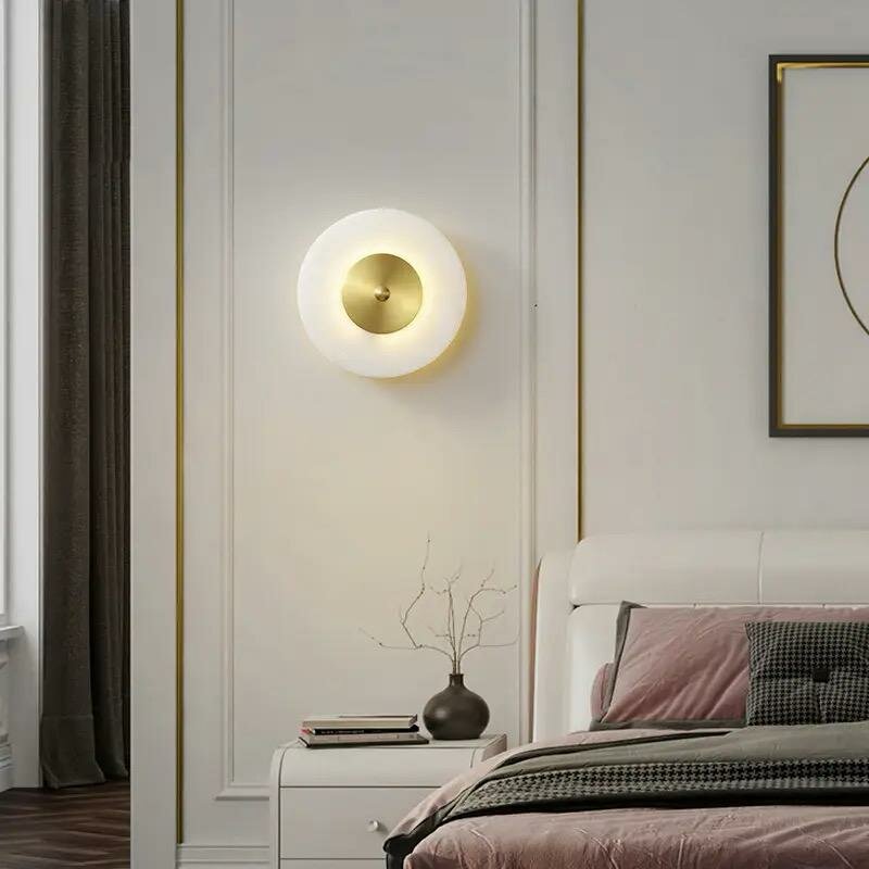 бра syneil 1176-led8wl, светильник луна настенный, настенные светильники, светильник в стиле, настенный светильник в стиле