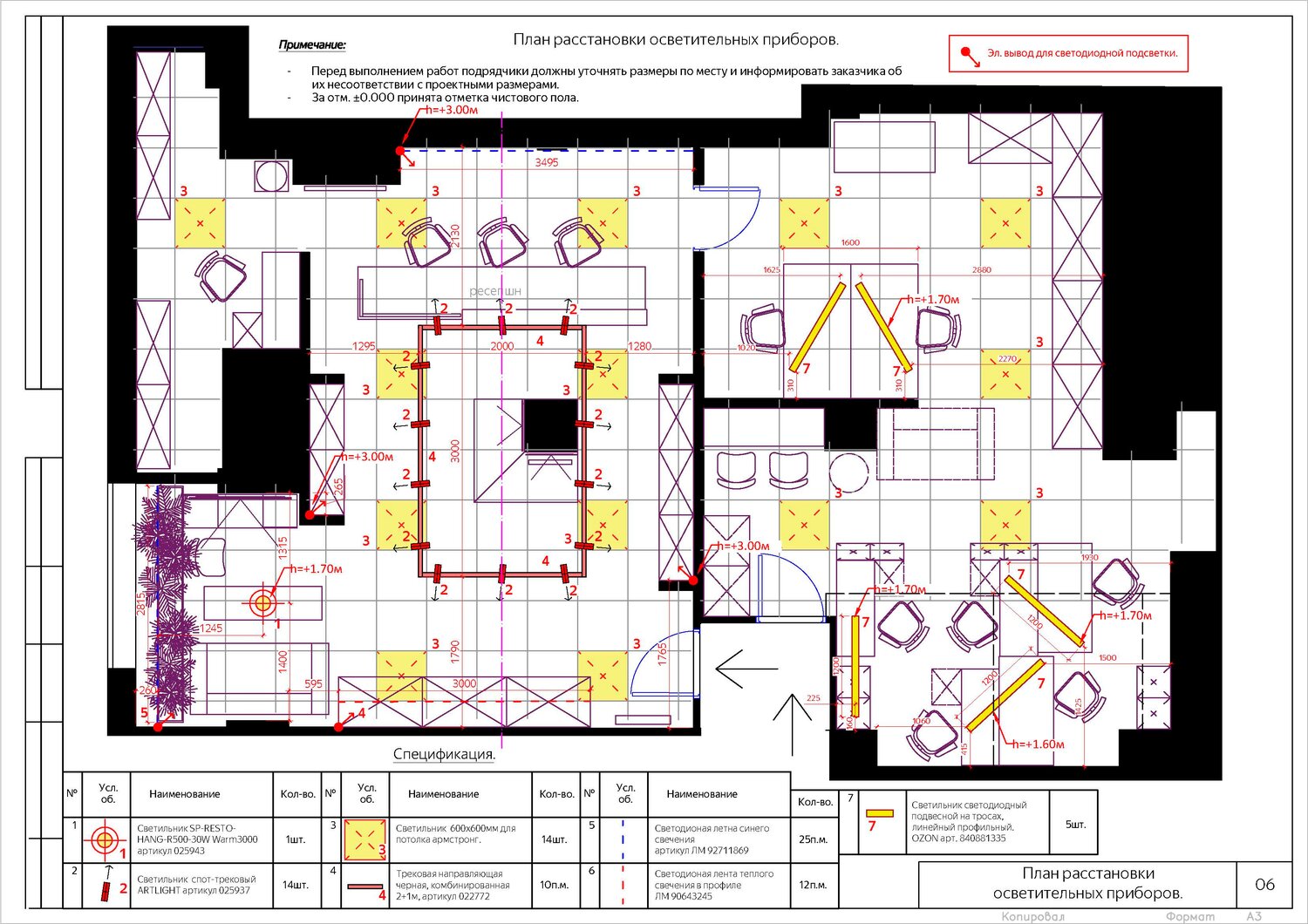 план освещения, план электрики, схема освещения в квартире с привязкой к выключателям, план светильников чертеж, план привязки выключателей с указанием включения групп светильников