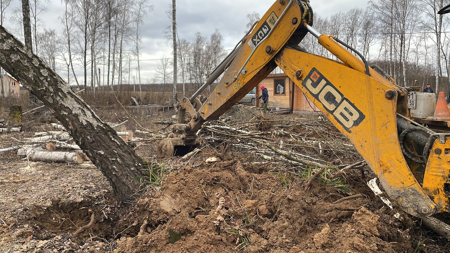 корчевание пней экскаватором, выкорчёвывание пней экскаватором, корчевка пней экскаватором, выкорчевывание пней, корчевание пней