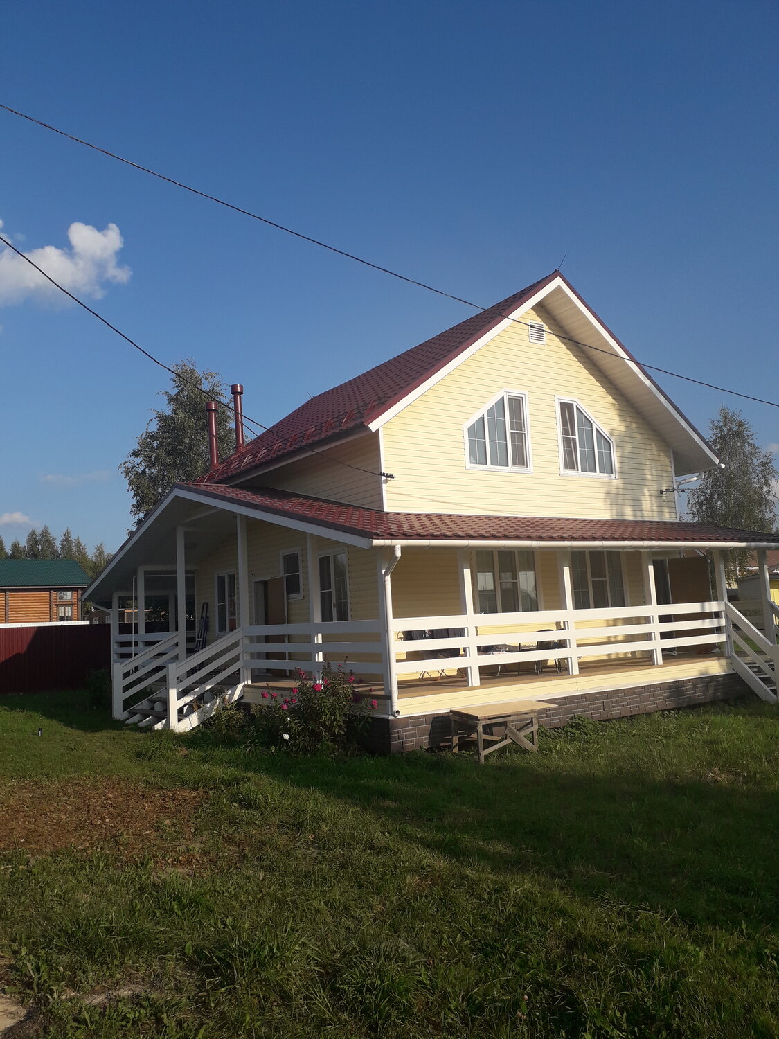 загородный дом, дача, каркасный дом, коттедж, дом