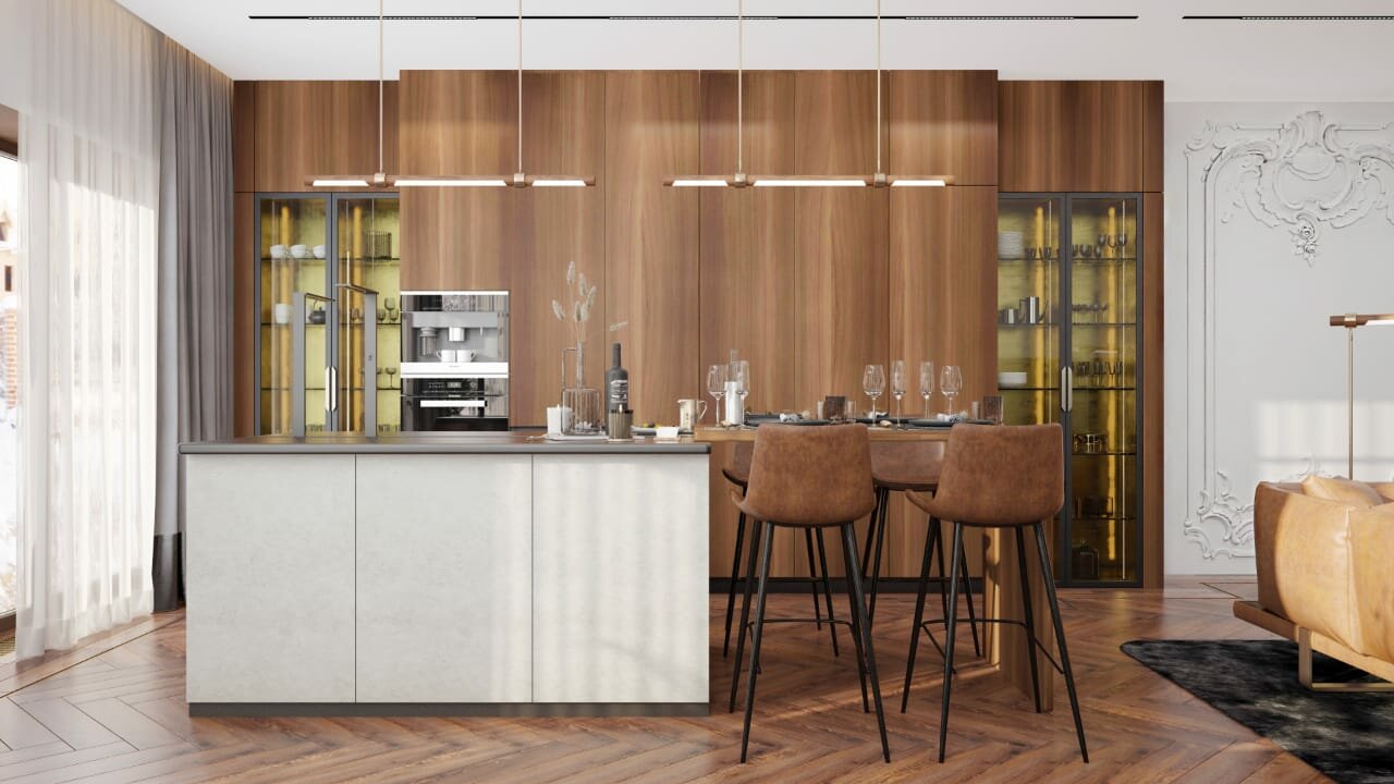 кухня interium модерн mr doors, дизайн кухни, кухня модерн, интерьер, кухня