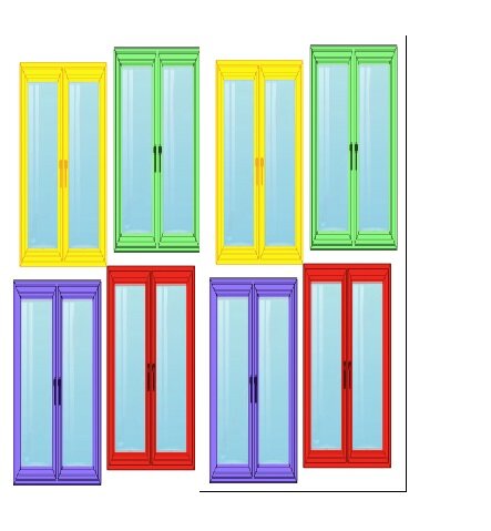 4 окно для детей, окна, товары для дверей и окон, дверь, разноцветные двери