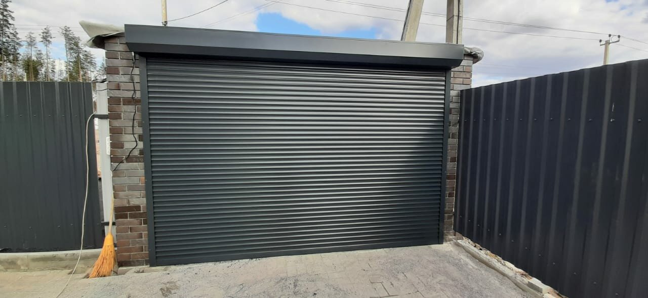 роллетные ворота, ворота рольставни, рольворота, роллетные ворота антрацит, ворота рулонные