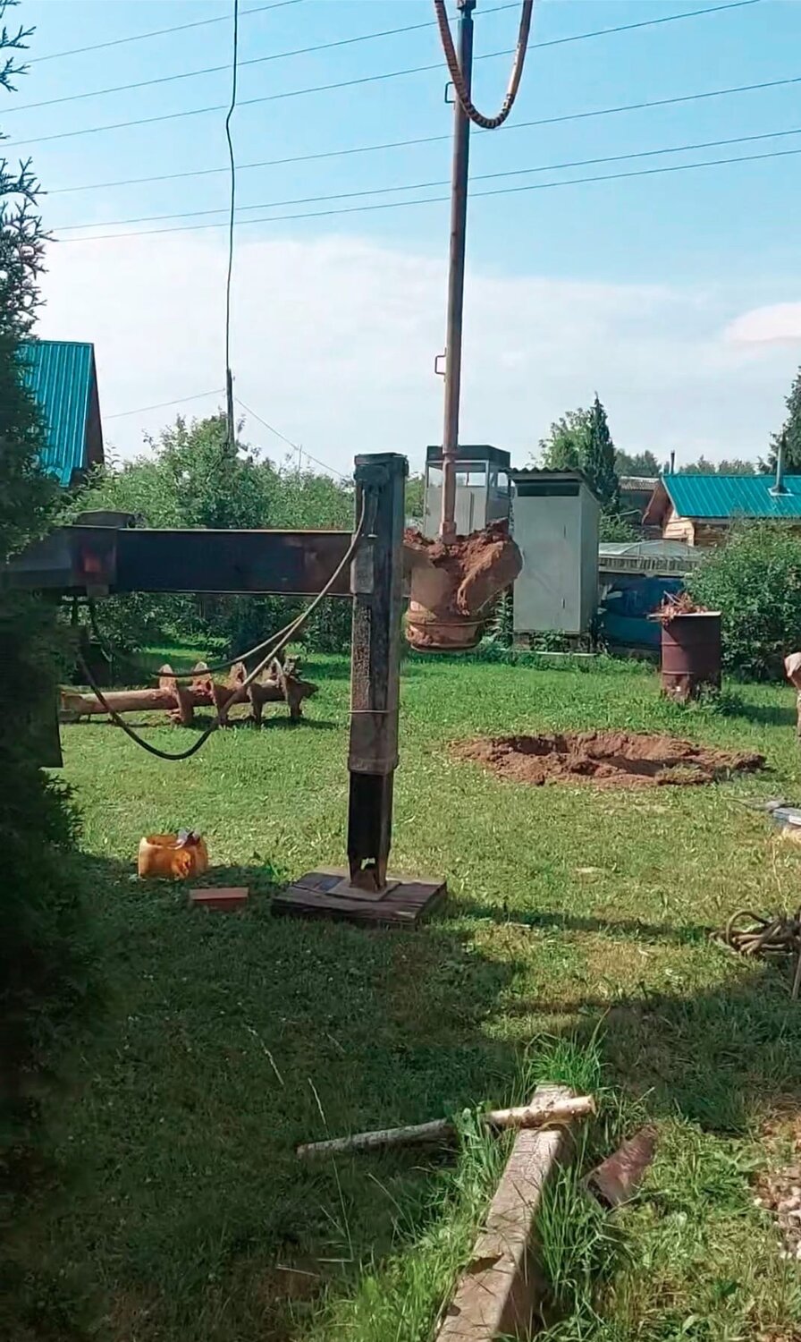 участок, скважина в снт, скважина на воду руза, дача, скважина