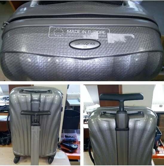 чемодан samsonite, чемодан samsonite cosmolite fl 2 l 94 л, телескопическая ручка для samsonite, чемоданов, пластиковый чемодан