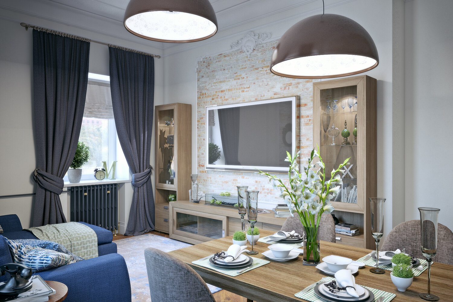 текстиль в гостиной неоклассика, шторы скандинавский стиль гостиная, интерьер гостиной, дизайн интерьеров, студия дизайна интерьера