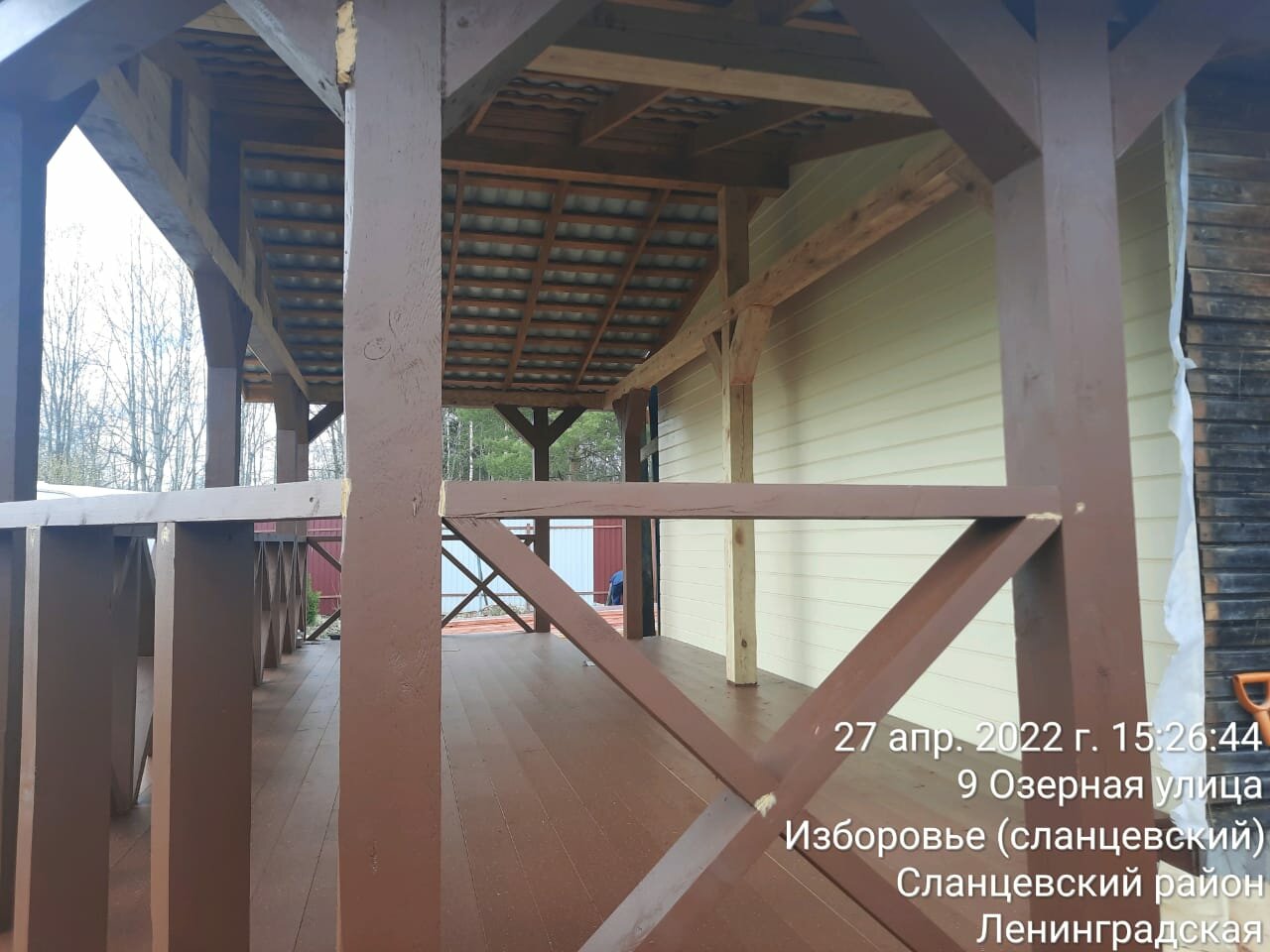 веранда, деревянная веранда, веранда открытая, терраса к дому, открытая терраса