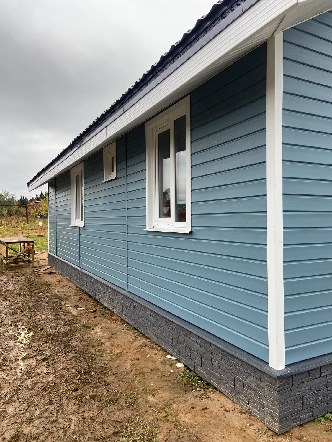дом сайдинг, сайдинг голубика, хокла голубика сайдинг, сайдинг docke голубика, дом дача