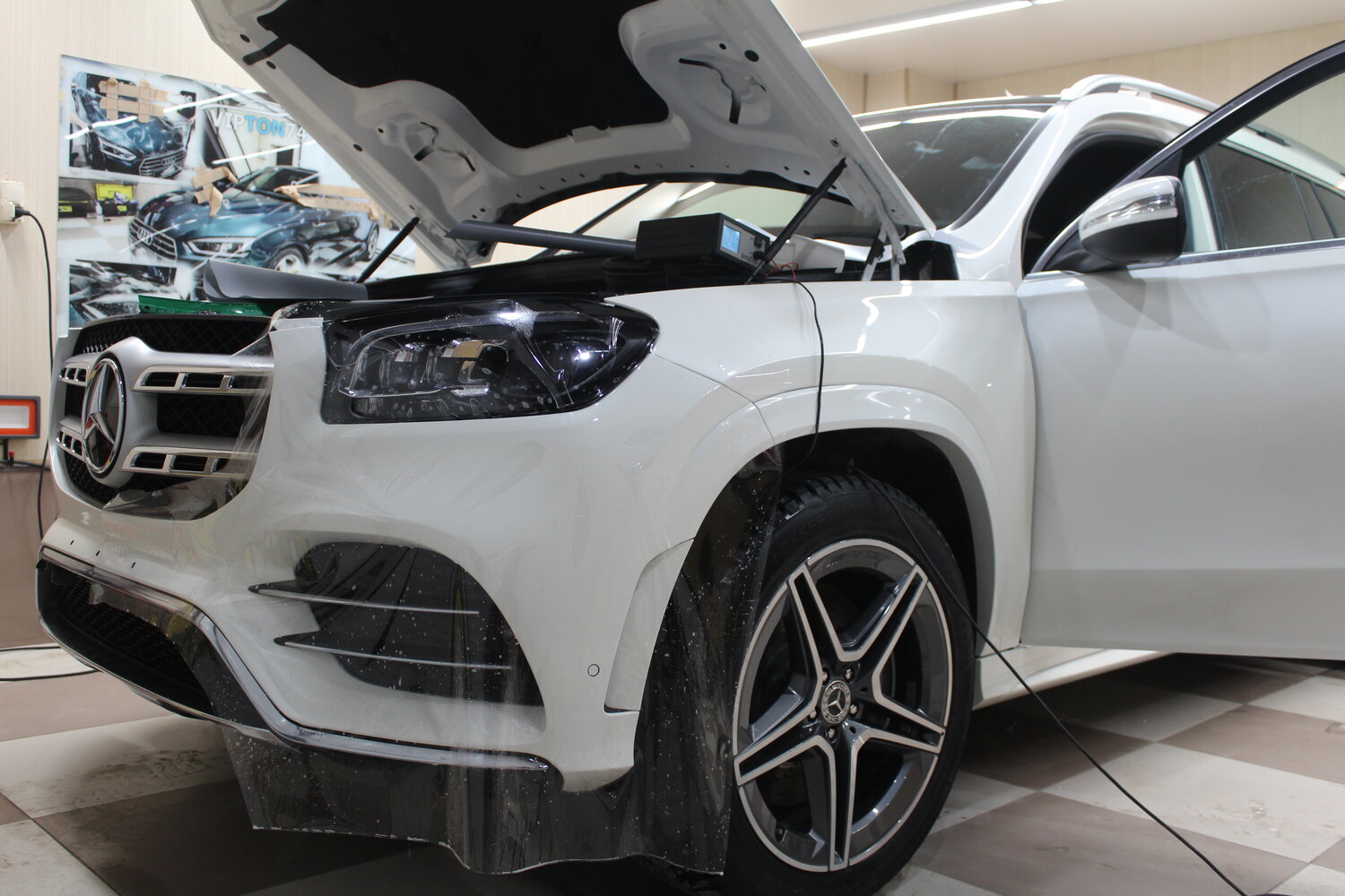 мерседес gls 2020 белый перламутр, автомобиль, gle 2020 amg обвес, авто, Mercedes-Benz GLA-klasse