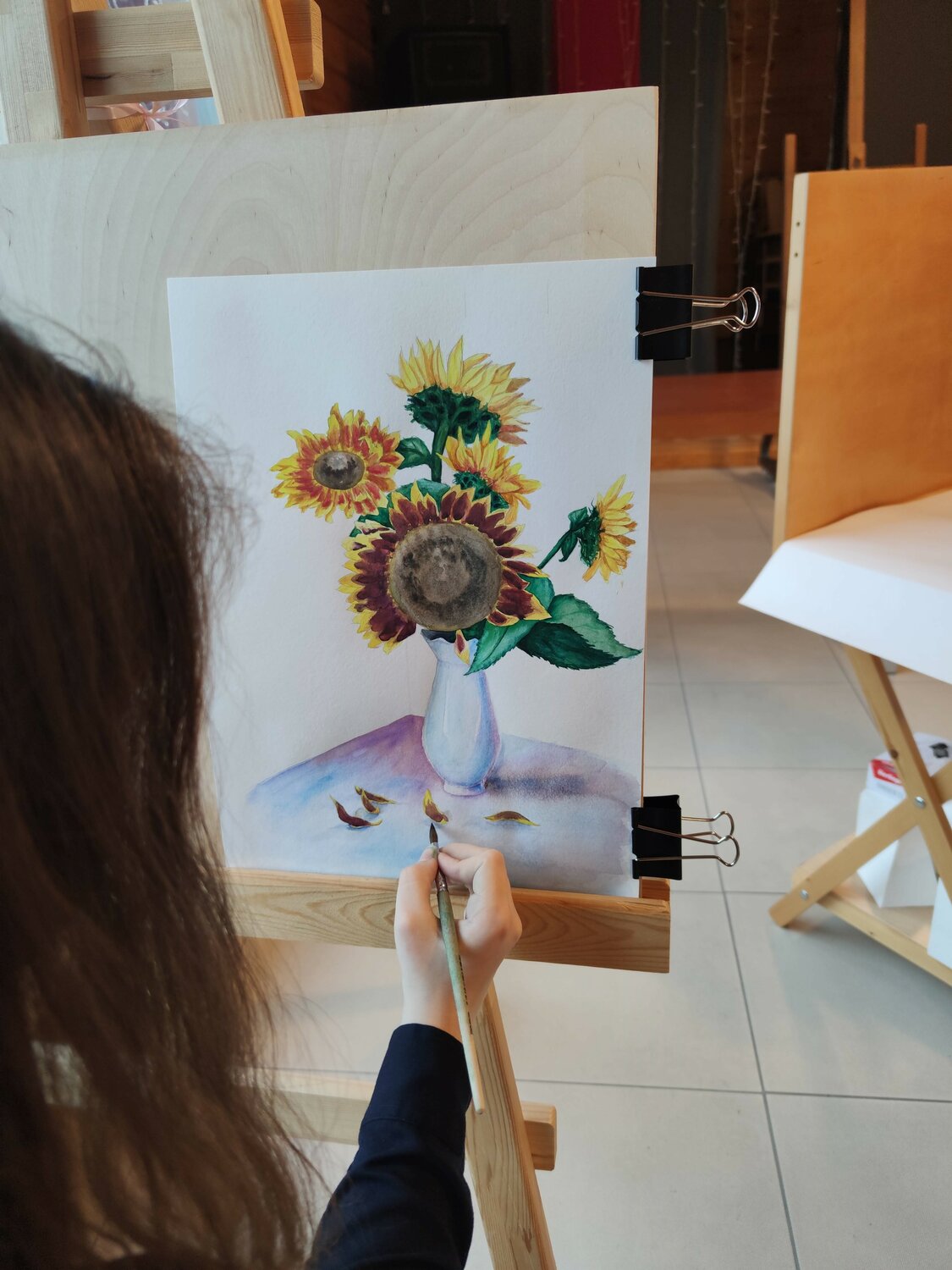 детская художественная школа, живопись для школьников, урок рисования, урок в художественной школе, картина