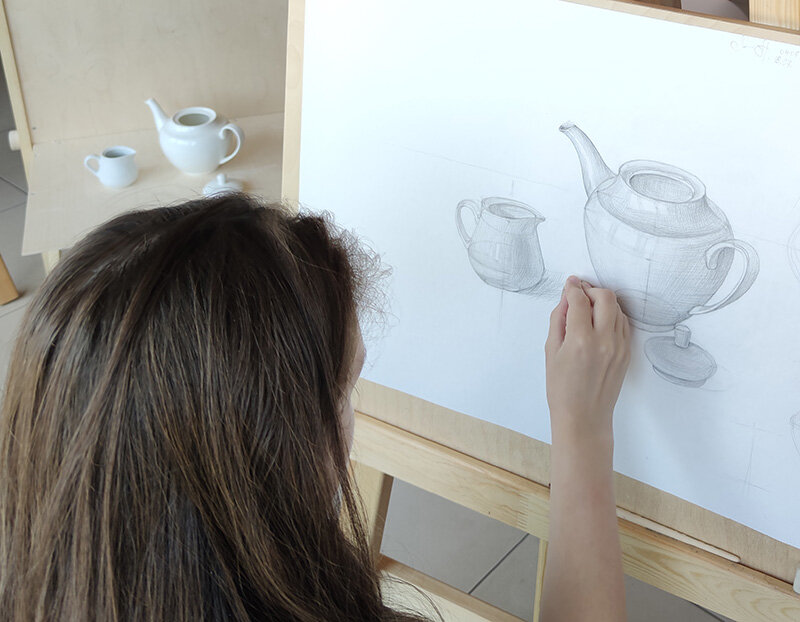 рисунок, искусство рисунка, урок рисования, индивидуальное рисование, преподавание рисунок