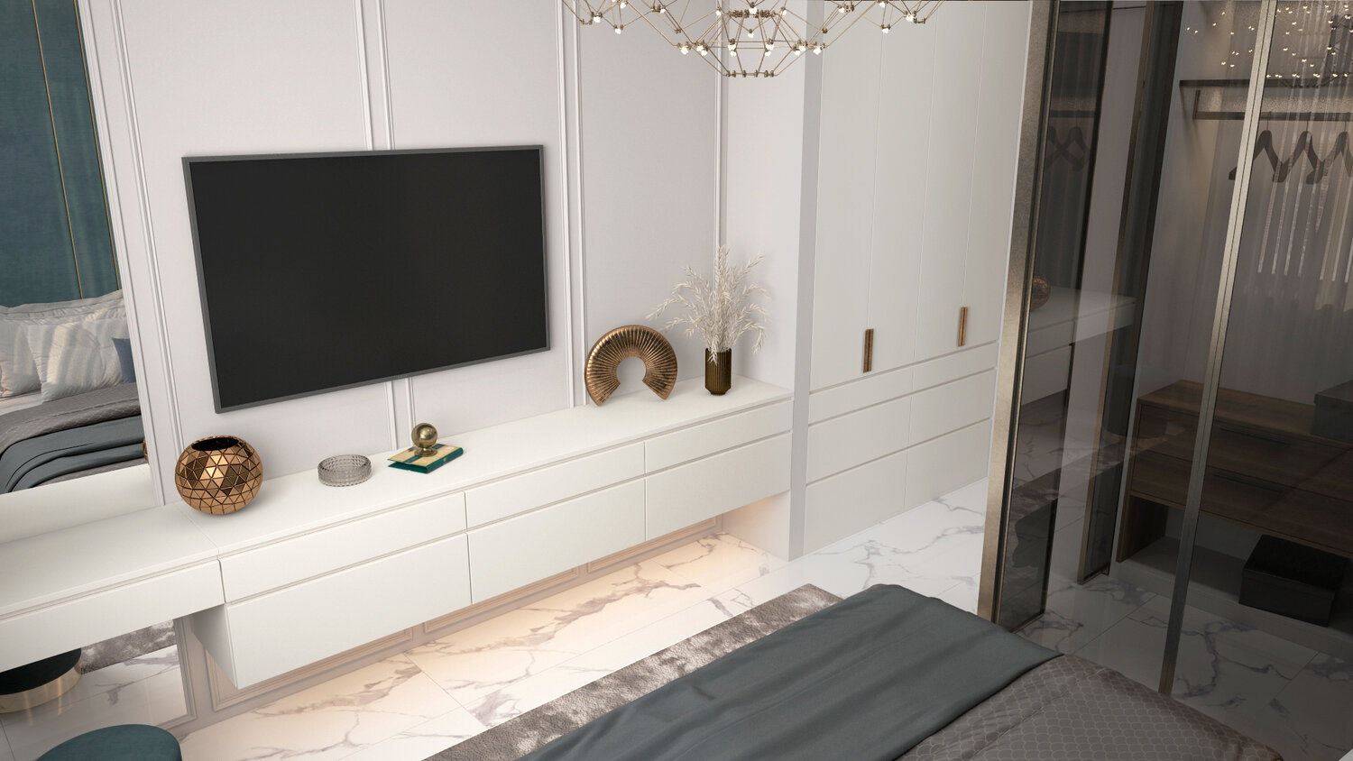 дизайн интерьера, тв зона в гостиной в современном стиле в нише, мебель, стенка мистер дорс гостиная, интерьер