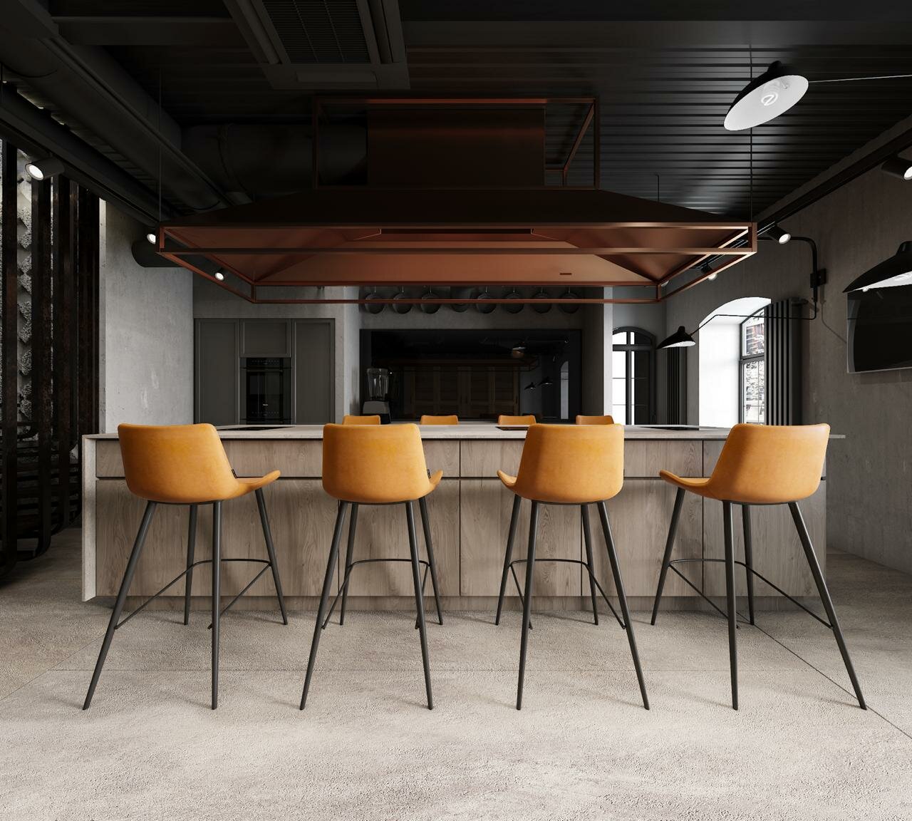 обеденный стул, стул дипхаус полубарный, стулья для кафе в стиле минимализм, стул vienna boconcept, стул стиль