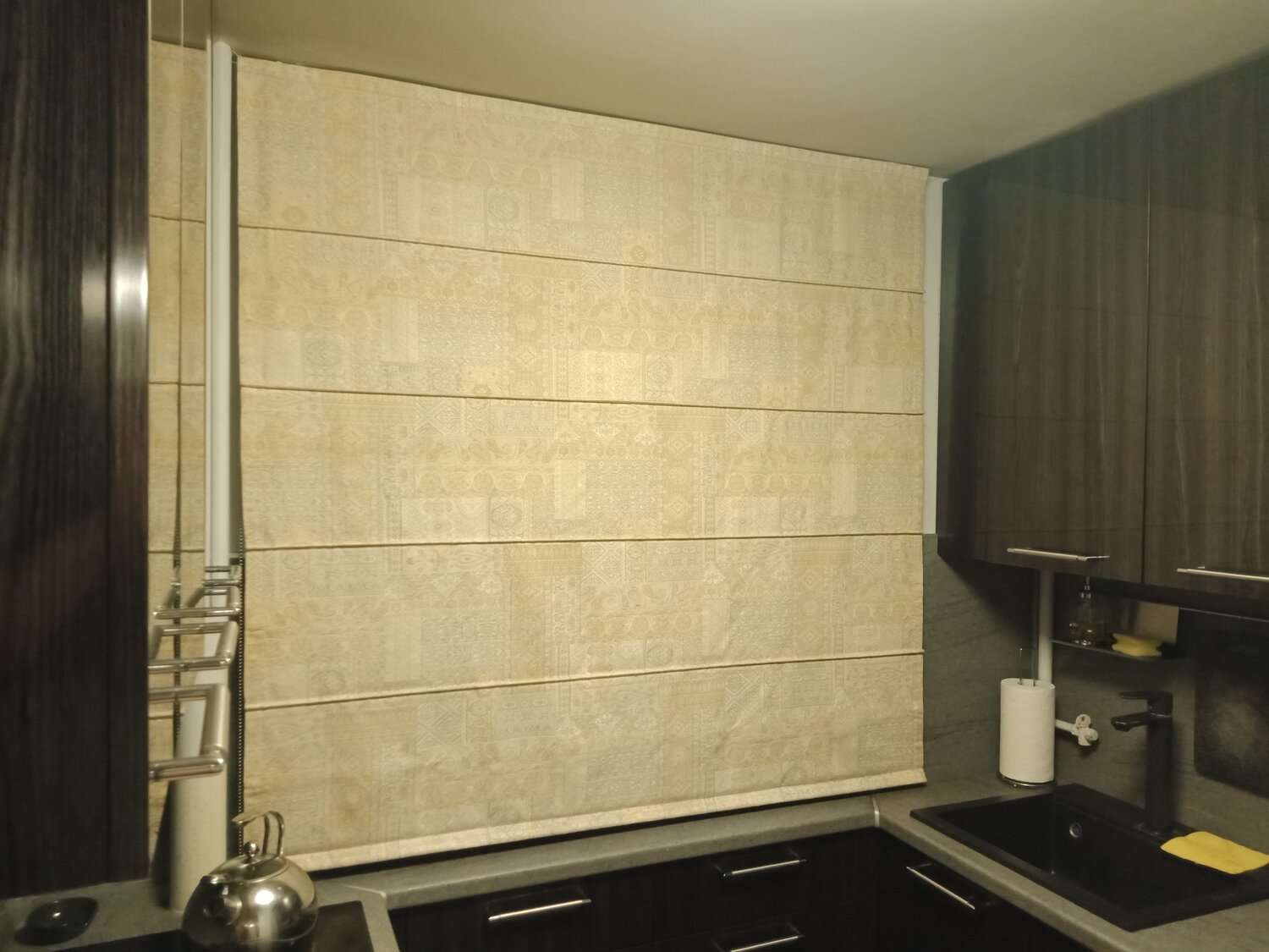 стеновая панель для кухни под бетон, крупная плитка на фартук для кухни, кухня, фартук для кухни, стеновая панель