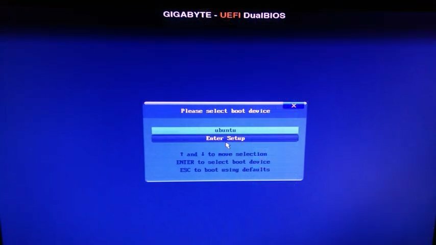 экран с текстом, устранение ошибки bios, boot device, ошибка, boot-меню uefi