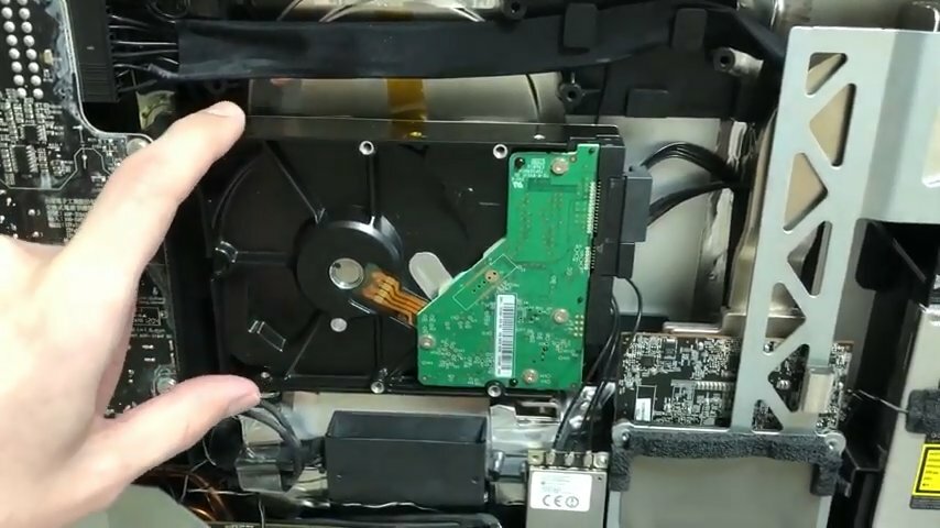 жёсткий диск, imac 2011 крепление hdd, кронштейн жесткого диска imac 27, жесткий диск в imac 2009, неисправный жесткий диск