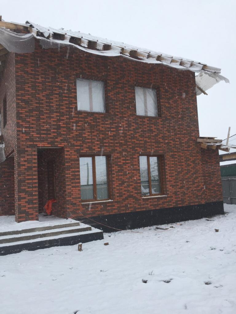 ликолор дом бавария, коттедж, дом из воротынского кирпича, флеш лава ликолор дома, дом