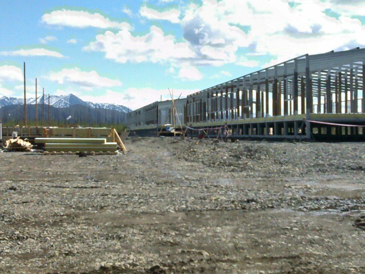 строительство, здание, бодайбо вахтовый поселок, комплекс, новомарковка поселок