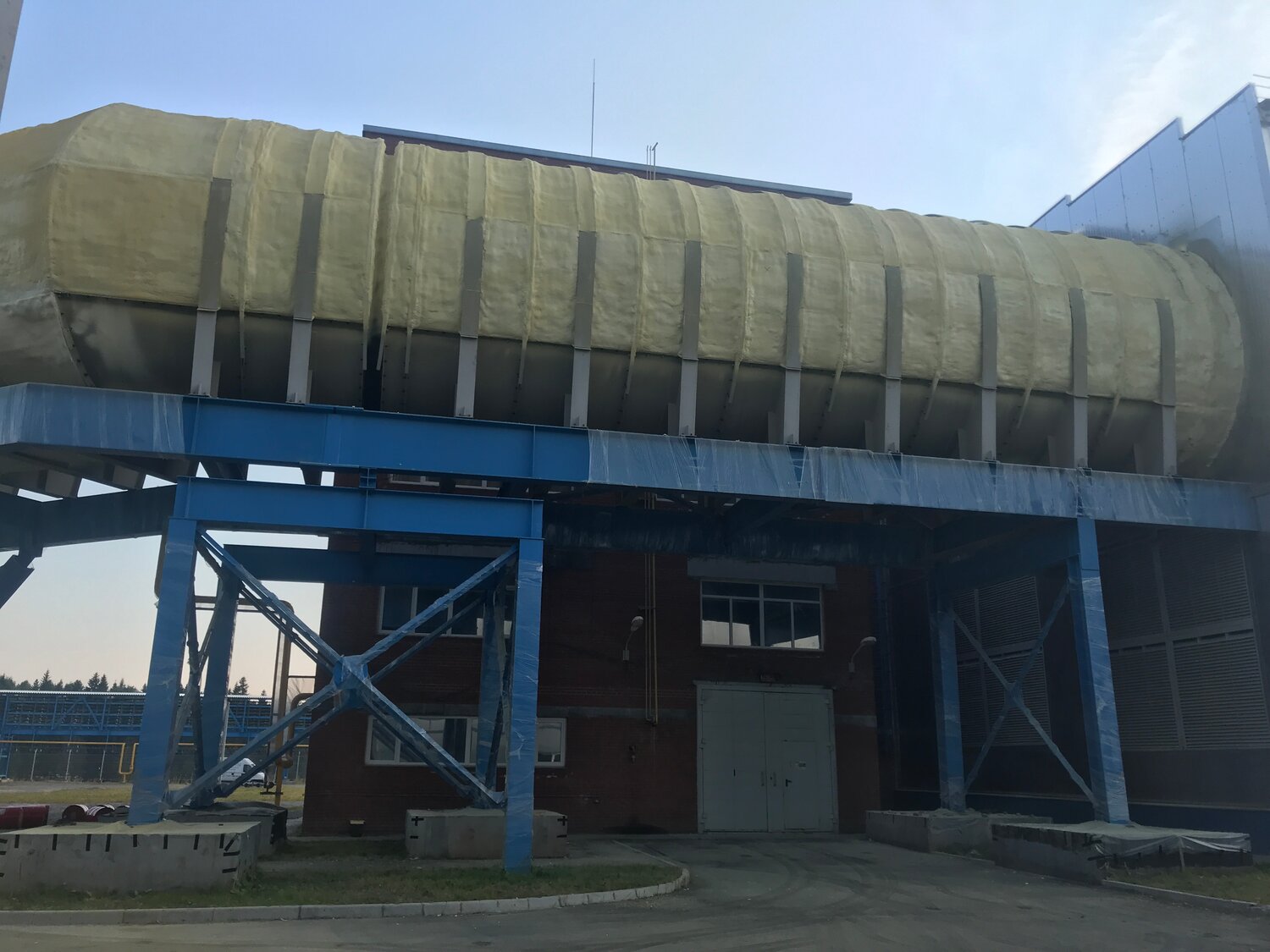 промышленные здания, бетонный завод, промышленная, оборудование, силос