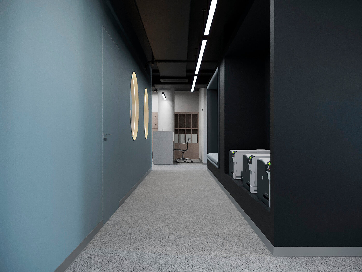 коридор офиса, коридор, коридор хэси, офисный коридор, пустой коридор