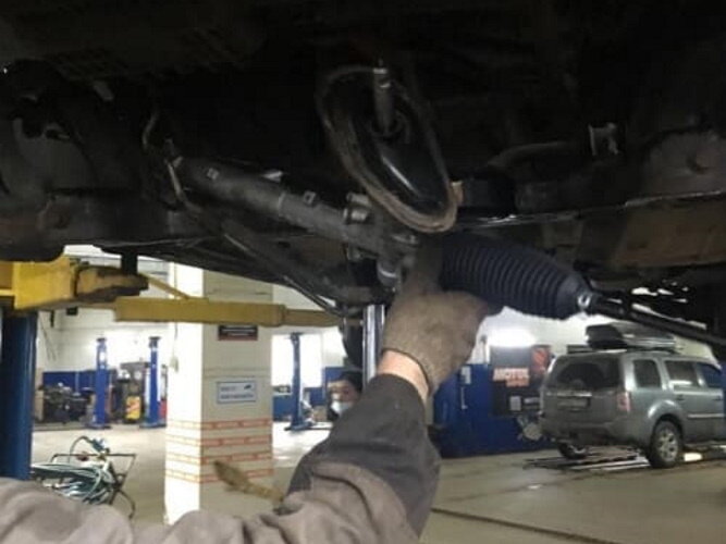 ремонт рулевого управления, замена рулевой рейки, hummer h2 задняя подвеска, рулевая тяга subaru forester электро рейка, деталь