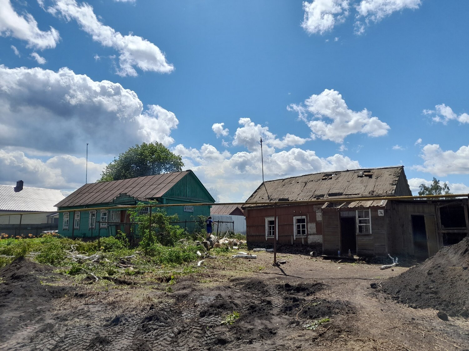 село, дом в селе, в деревне, деревня полевая курская область, дом