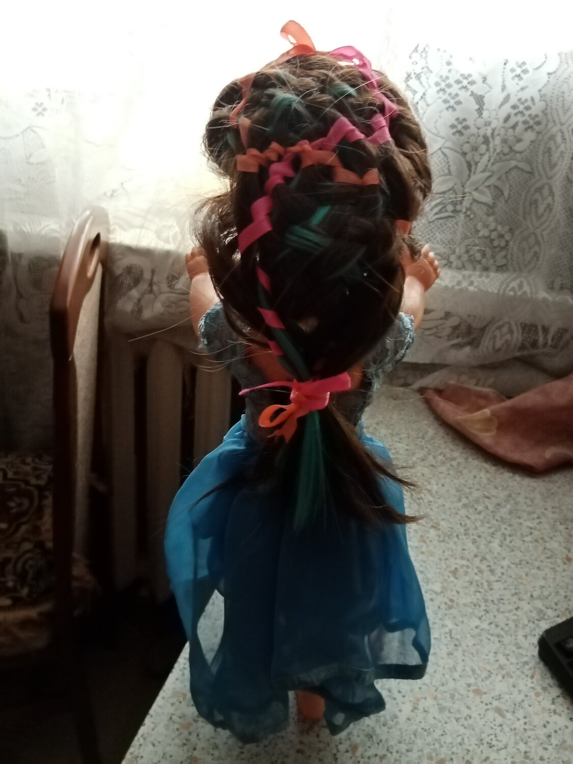 причёска, прически с цветными резинками, девочка, плетение кос, кос