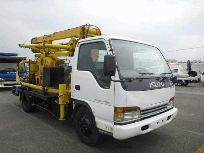 бетононасос исузу эльф 12, бетононасос isuzu elf, автобетононасос исузу эльф, бетононасос исузу 28 метров, бетононасос исузу