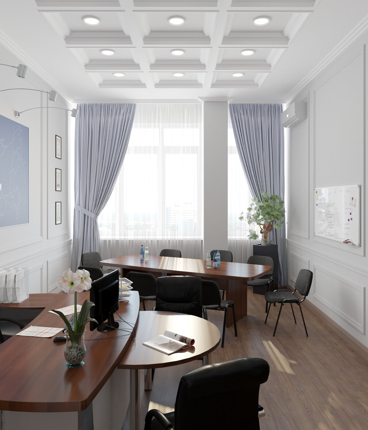 интерьер офиса, строгий офисный интерьер, интерьер офис 50кв, дизайн интерьера, интерьер