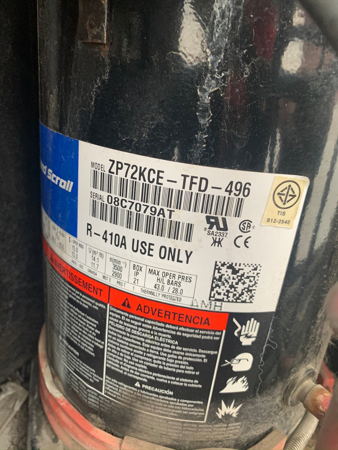 компрессор copeland zpd72kce-tfd-433, спиральный компрессор copeland zp182kce-tfd-455, zb21kqe-tfd-524, copeland zp67kce-tfd-420, zp57k3e-tfd-422