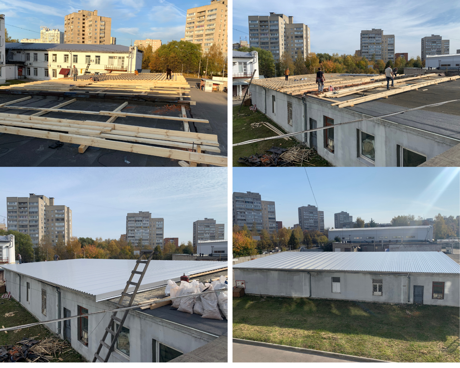 парапет плоской кровли, строительство, кровля производственных зданий, здание, жилой комплекс