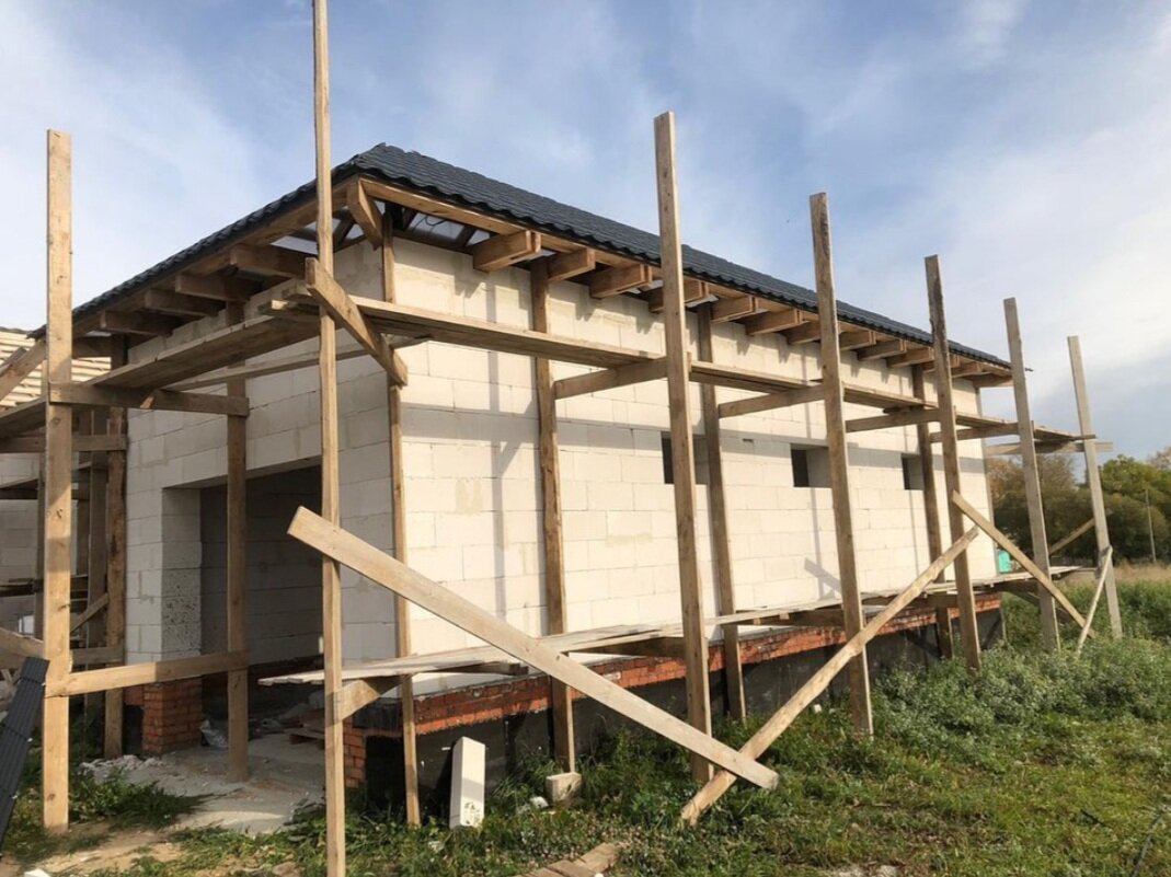 Строительство дома из бетонных блоков