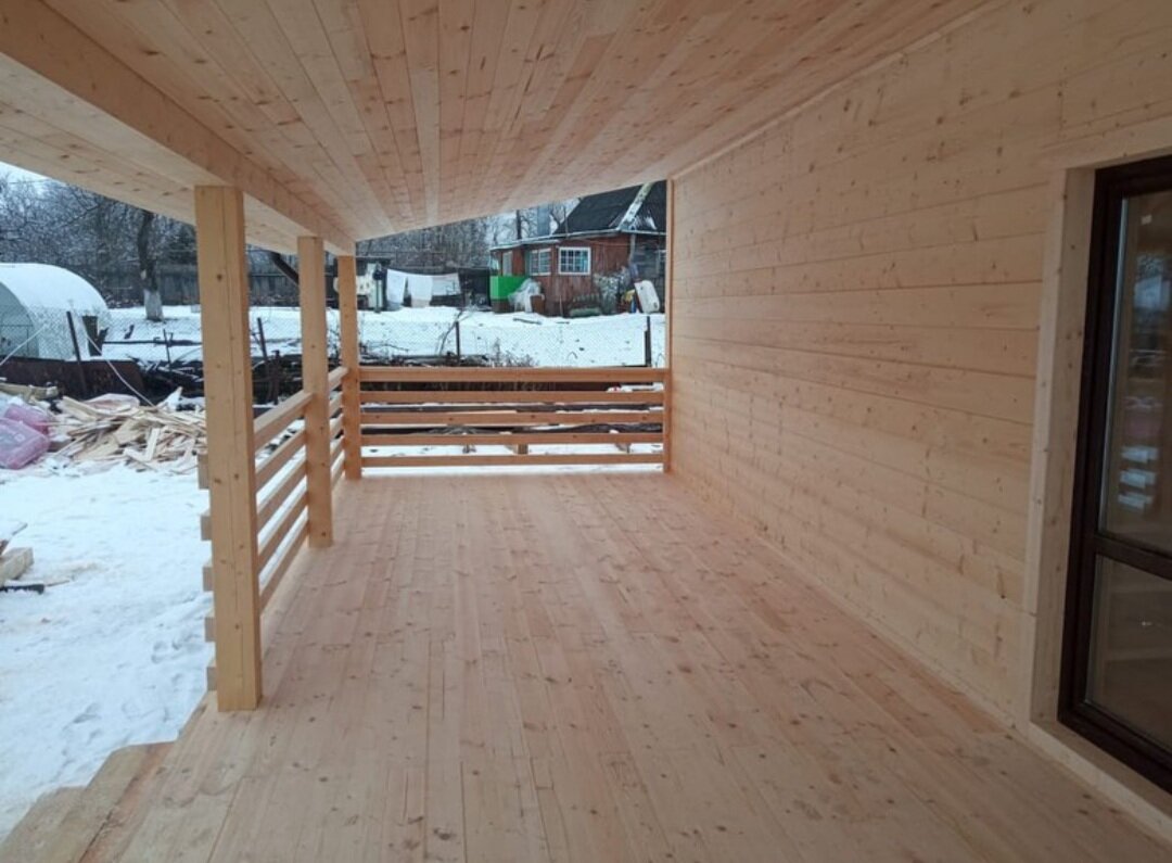 Строительство веранды к дому