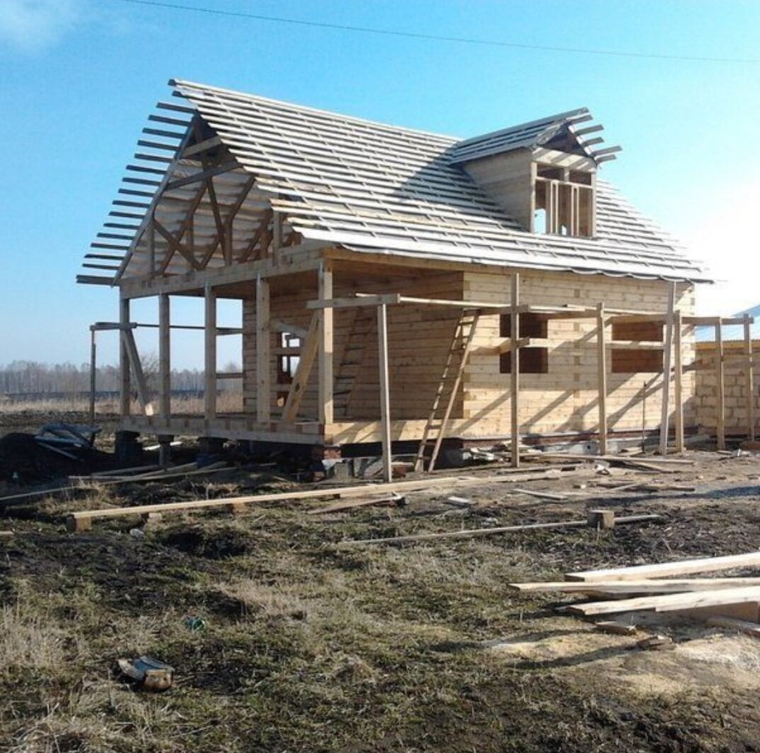 Строительство дома из бревна