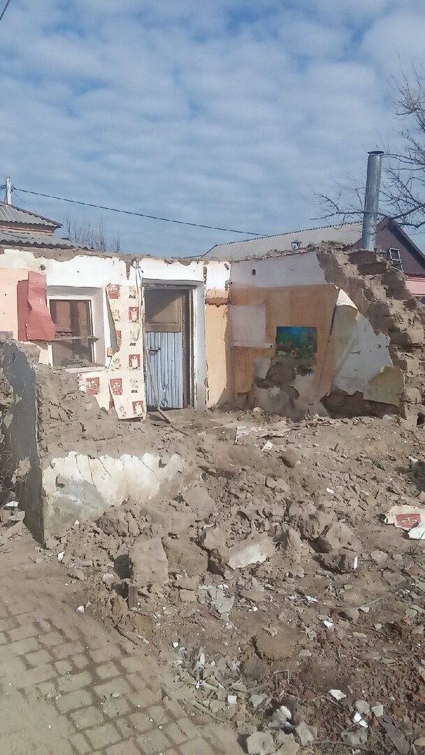 здание, улица, обстрел, снос, разрушенный