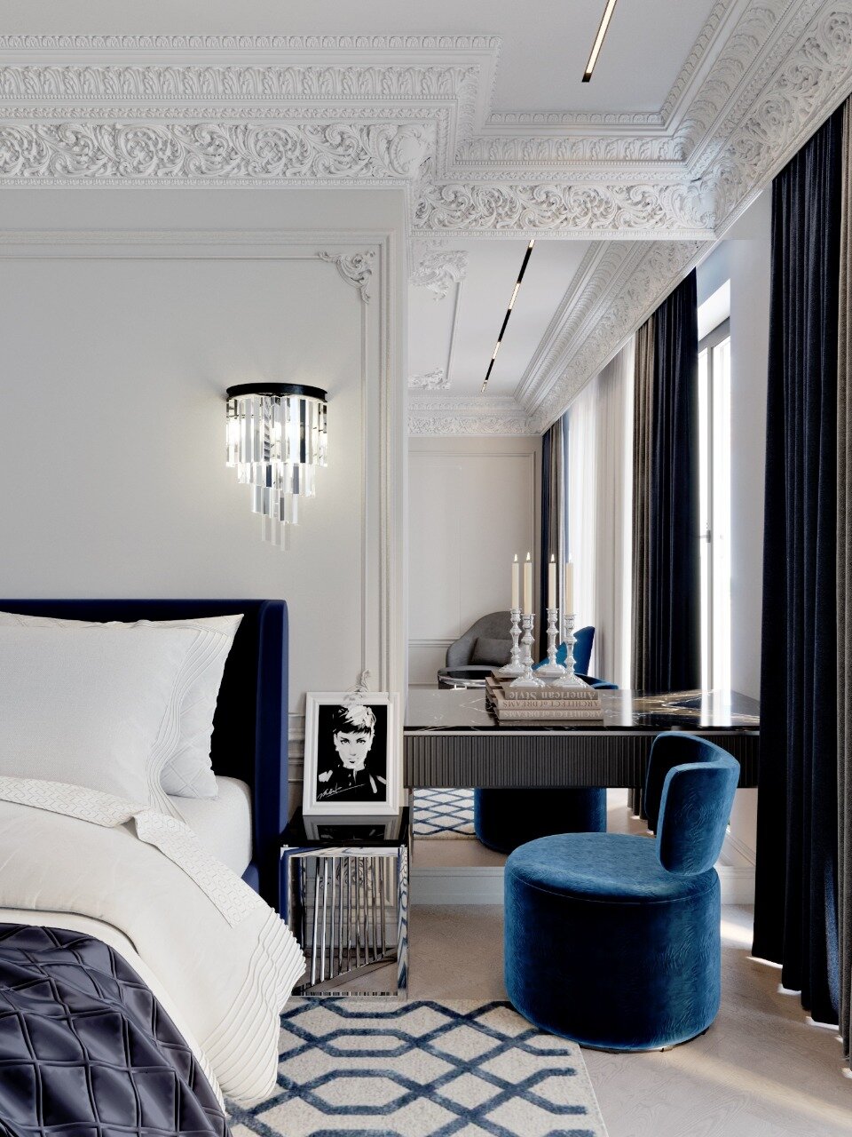 неоклассика ар деко в интерьере, дизайн интерьера, гостиная неоклассика тиффани, неоклассика и эклектика, гостиная в стиле неоклассика и арт деко