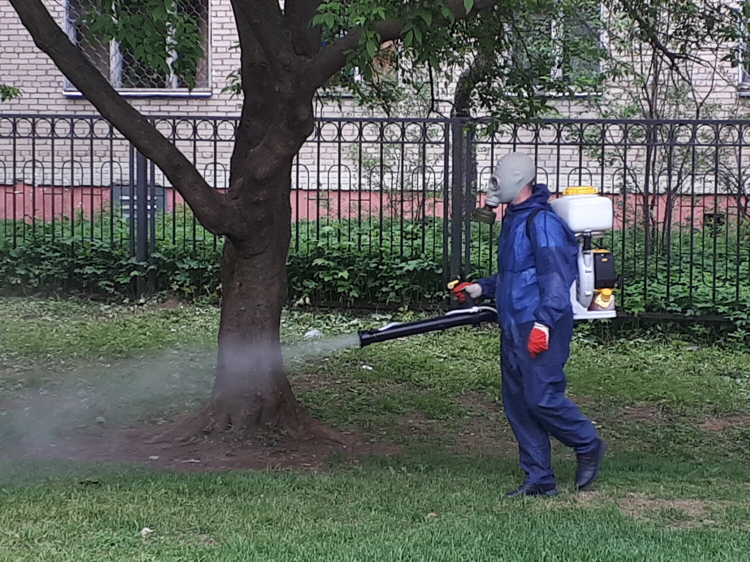 обработка от клещей, акарицидная обработка территории школы, обработка кладбищ от клещей, оборудование для травли клещей, уборка территории