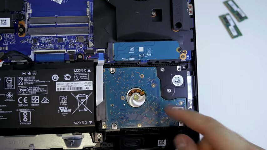 ноутбук, hp 15-ce018ur разъем ssd m2, как выглядит жесткий диск на ноутбуке, hp pavilion 15 m2 ssd upgrade, hp 250 g5 ssd m2