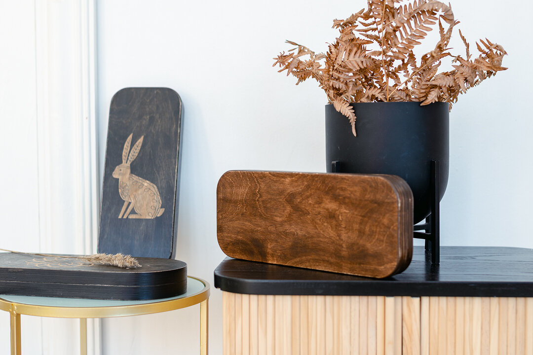 деревянная, дерев, wood, дубовые доски для подачи, цельная древесина