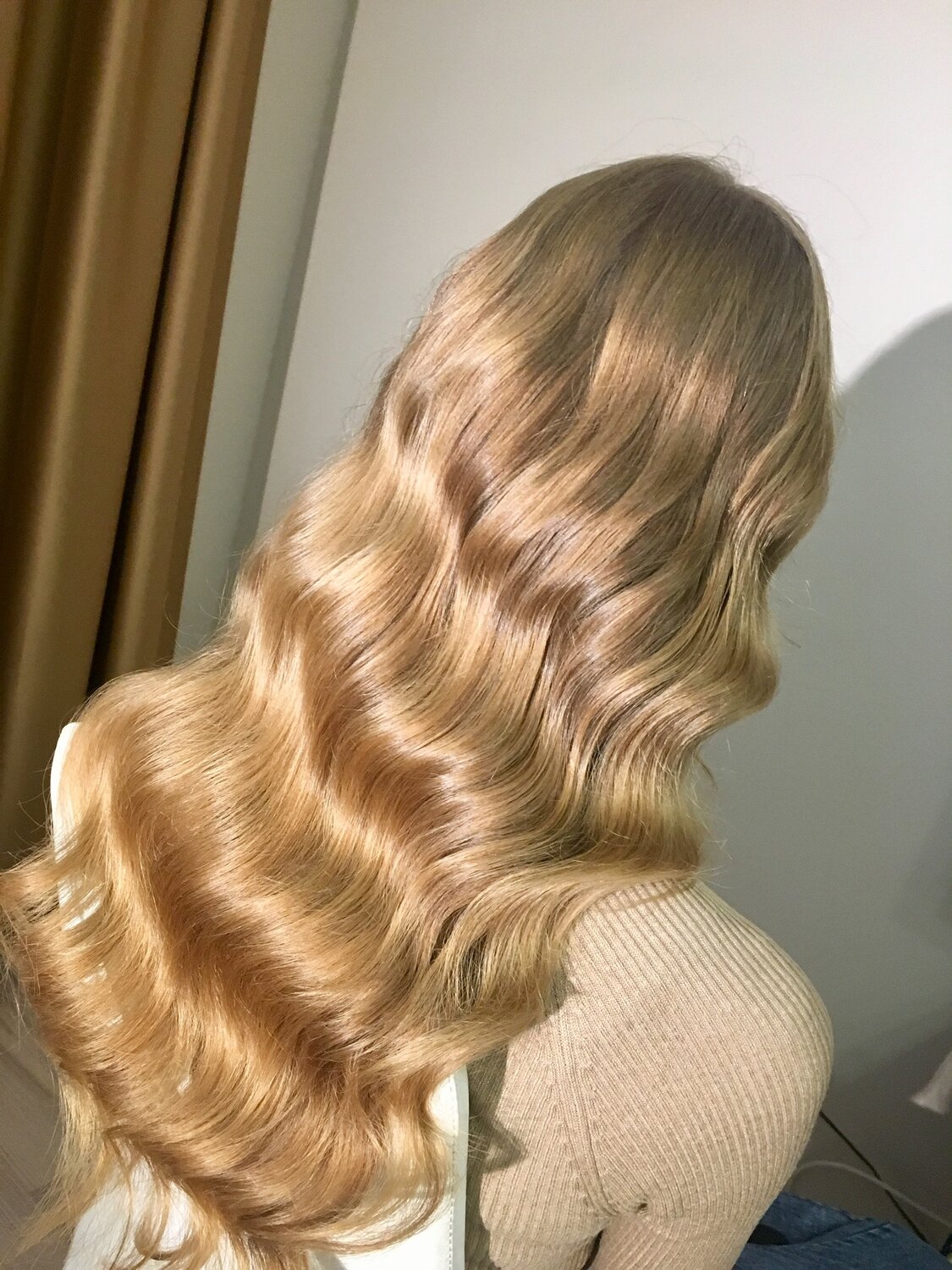 hair, волос, голливудские волны сзади, волны на волосах, блонд