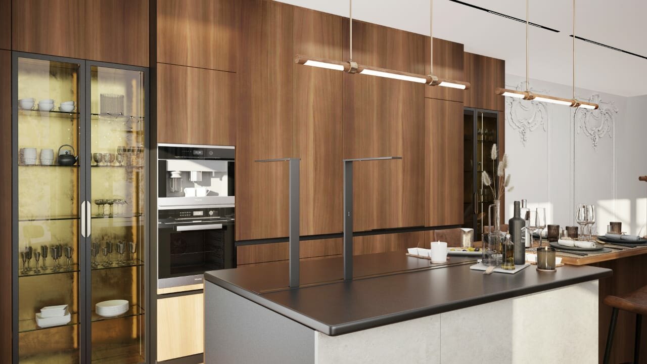 дизайн кухни, кухня modulnova италия, кухни лакшери в интерьере, кухня, стильные кухни