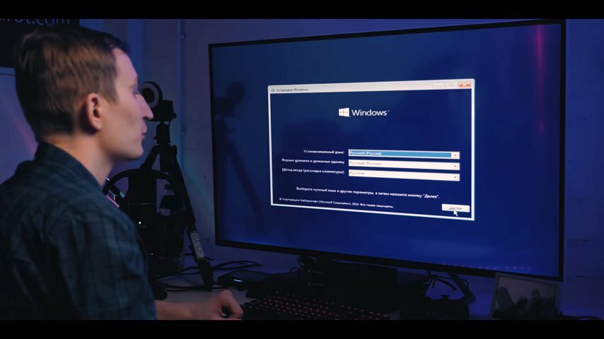 установка windows, техника, установка виндовс 10, окно выбора, переустановка пк