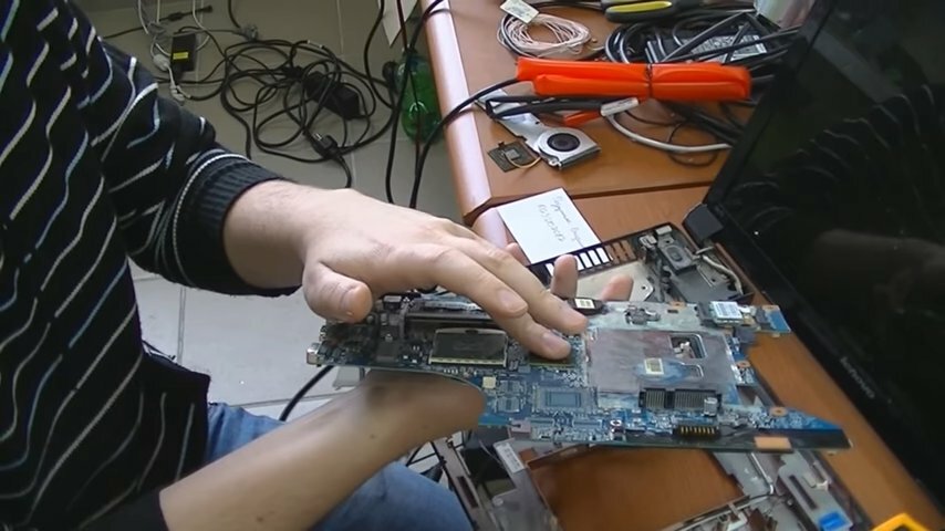 техника, поломка ноутбука, ремонт, ноутбук, acer aspire v3 551g разъемы на материнке